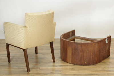Kagan Style Slipper Chair Deco Armchair