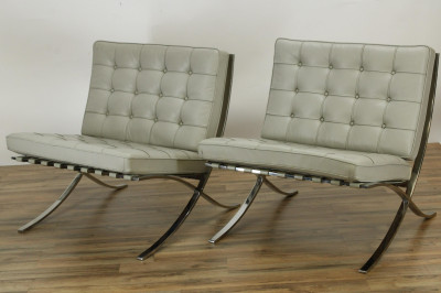 Pair of Knoll Barcelona Chairs