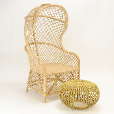 Pair of Wicker Porter's Chairs