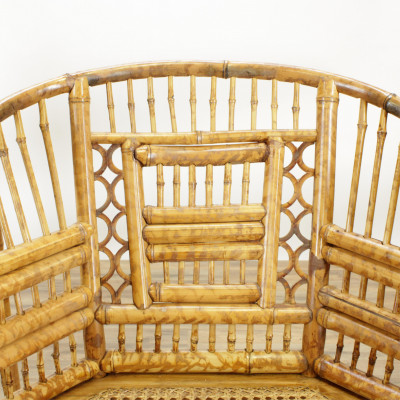 Pr Brighton Pavilion Style Bamboo Armchairs