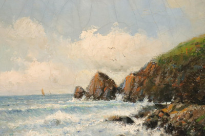 Image for Lot 19th C Seascape signed Lambert