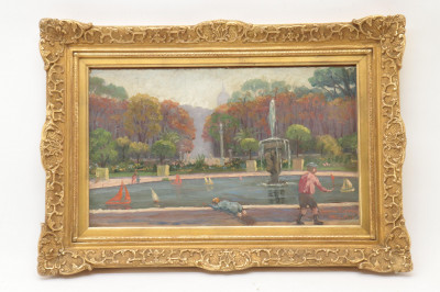 Veronique Gaspar Paris Park Scene 1922