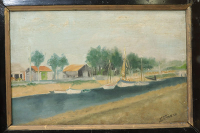 3 Coastal Scene Paintings