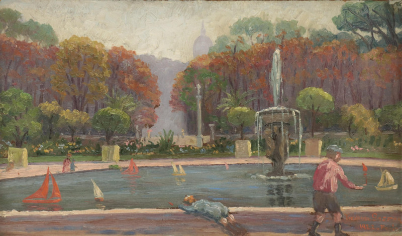 Veronique Gaspar Paris Park Scene 1922