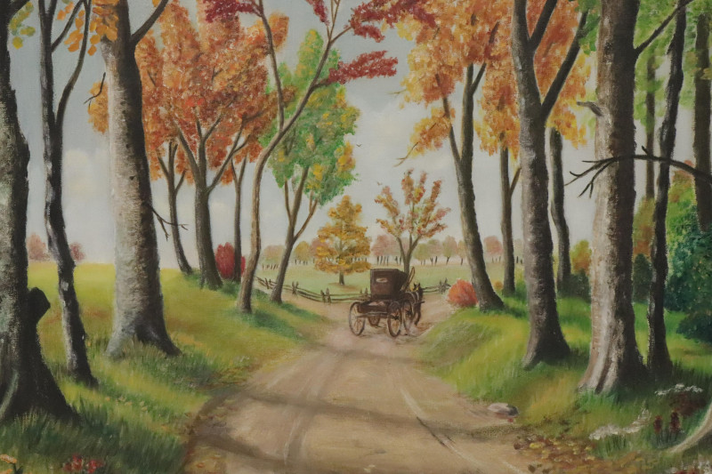 M E Toohey Autumn Carriage O/C