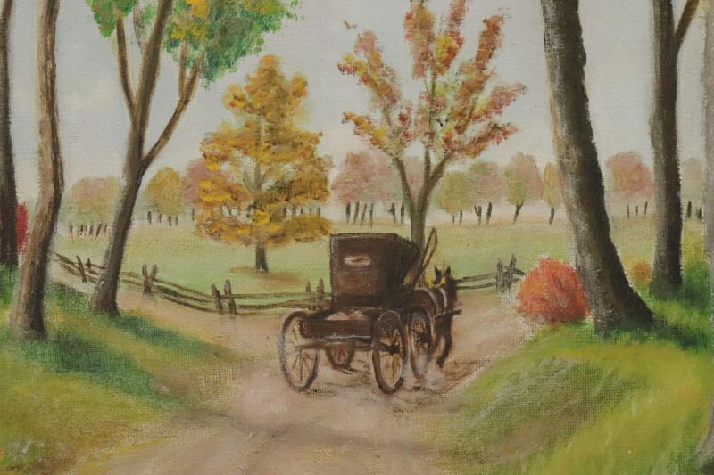 M E Toohey Autumn Carriage O/C