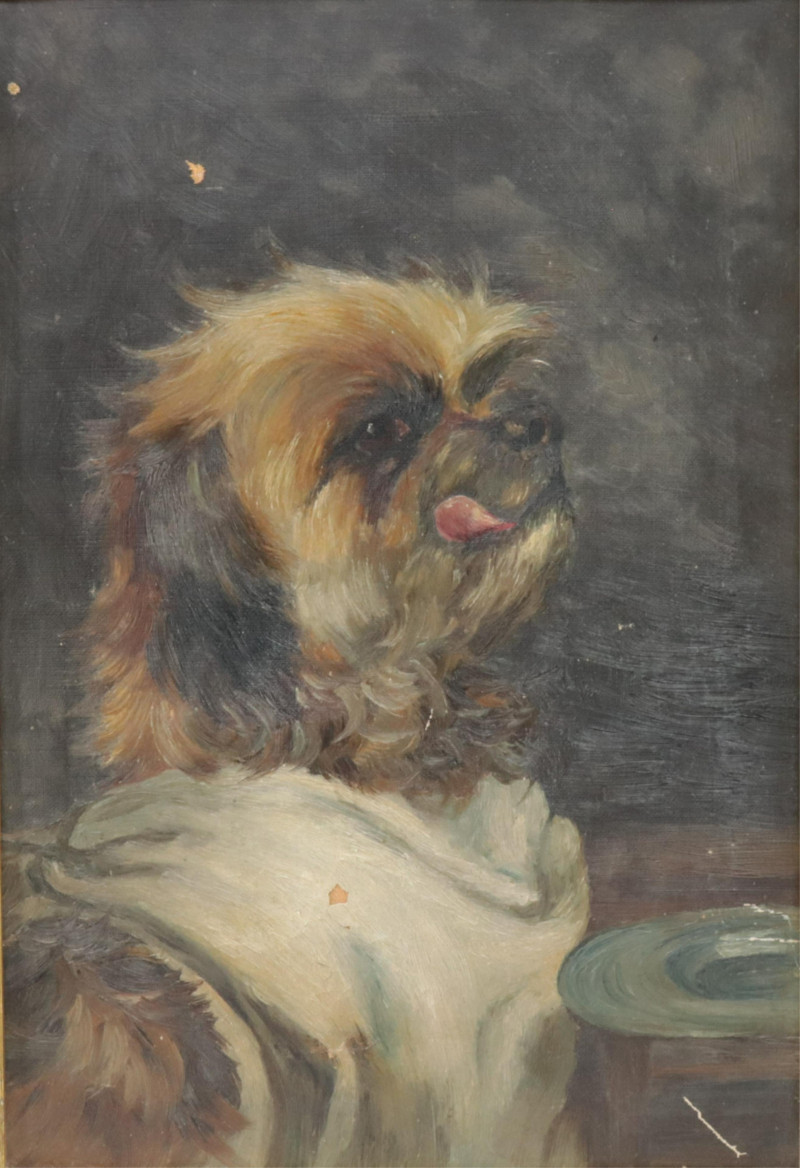 3 Paintings of Dogs Terrier O/B