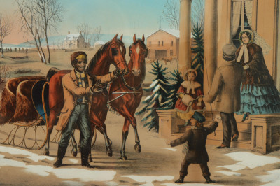 N Currier American Country Life Winter 1855