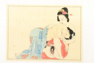 Two Japanese Erotic Drawings: Shunga and Abunae