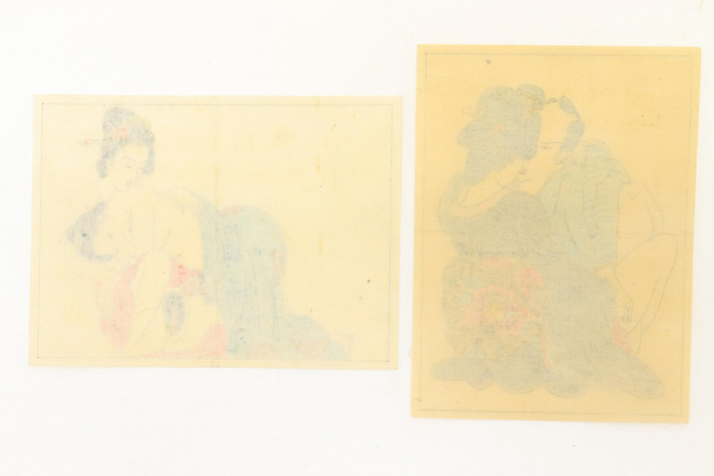 Two Japanese Erotic Drawings: Shunga and Abunae