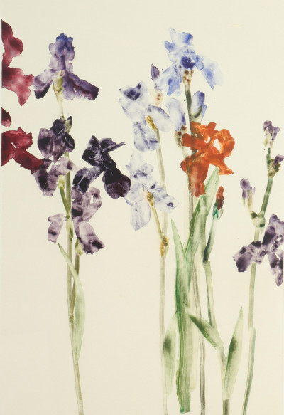 Image for Lot Forrest King Moses Purple Iris monotype