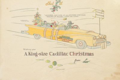 Image for Lot Leo Baxendale A King Size Cadillac Christmas W/C