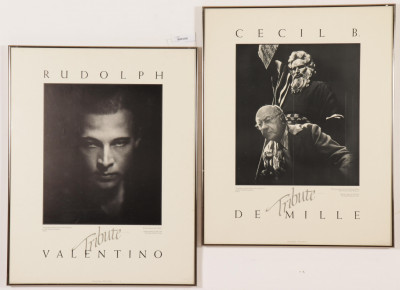 Image for Lot Valentino/De Mille Picture Academy Tribute Posters