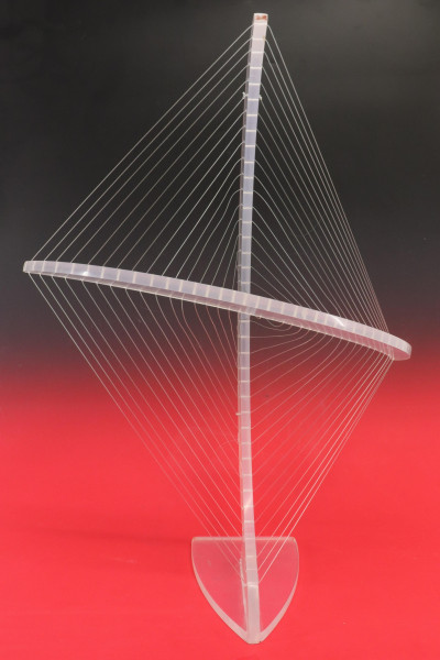 Attr Ronald Fox Three Lucite String Sculptures