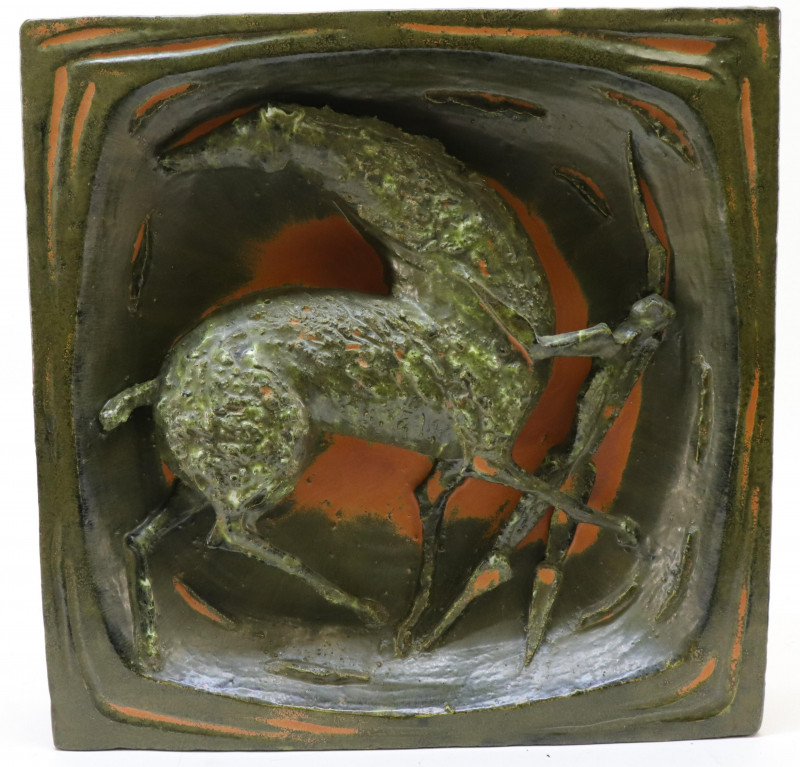 Mid Century Sanpolo Ceramic Horse Relict