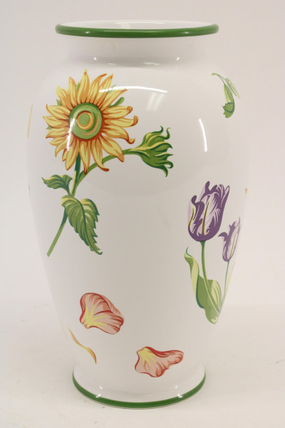 Image for Lot Tiffany Petals' Porcelain Vase by Tiffany Co