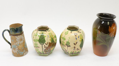 Image for Lot Rookwood Royal Doulton Vases/Pitcher