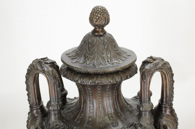 Continental Neo Classic Style Bronze Urn 20th C