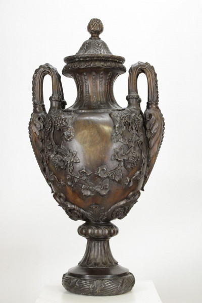 Image for Lot Continental Neo Classic Style Bronze Urn 20th C