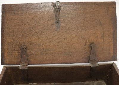 English Baroque Carved Oak Bible Box