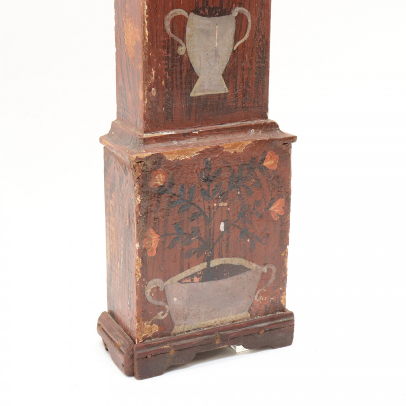 Folk Art Diminutive Tall Case Clock
