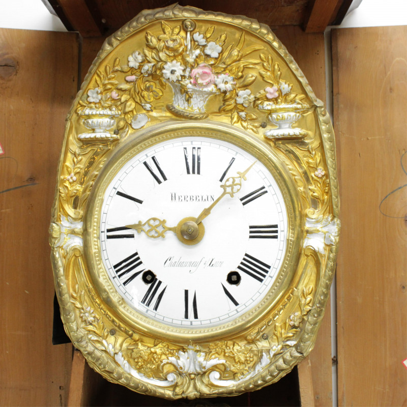 Louis Philippe Tall Case Clock 19th C Herbelin