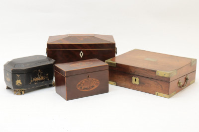 Image for Lot 4 English Boxes George III Regency Export