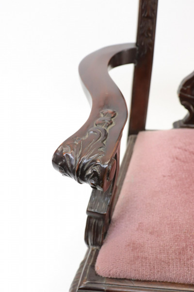 Carved Mahogany Childs/Doll Chippendale Chair
