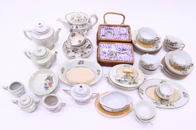 Image for Lot Group of Doll Size Porcelain Tea Wares