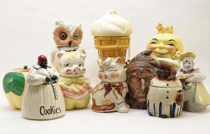 10 Pottery Cookie Jars incl McCoy