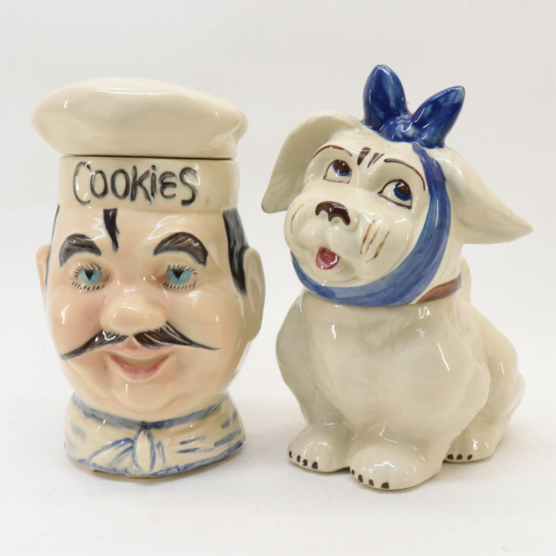 7 Pottery Cookie Jars incl Roseville
