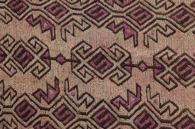 Image for Lot Caucasian Woven Wool Kilim Rug