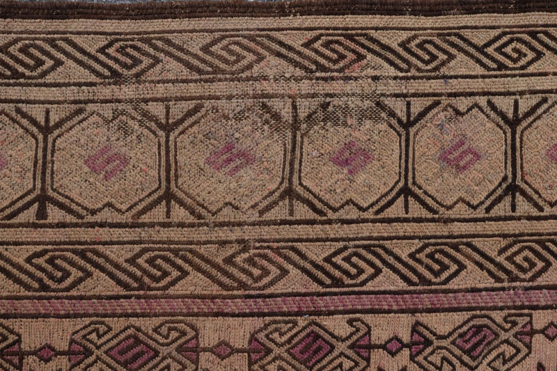 Caucasian Woven Wool Kilim Rug