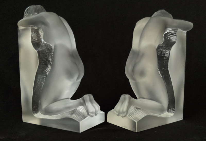 Lalique Crystal - Reverie Bookends