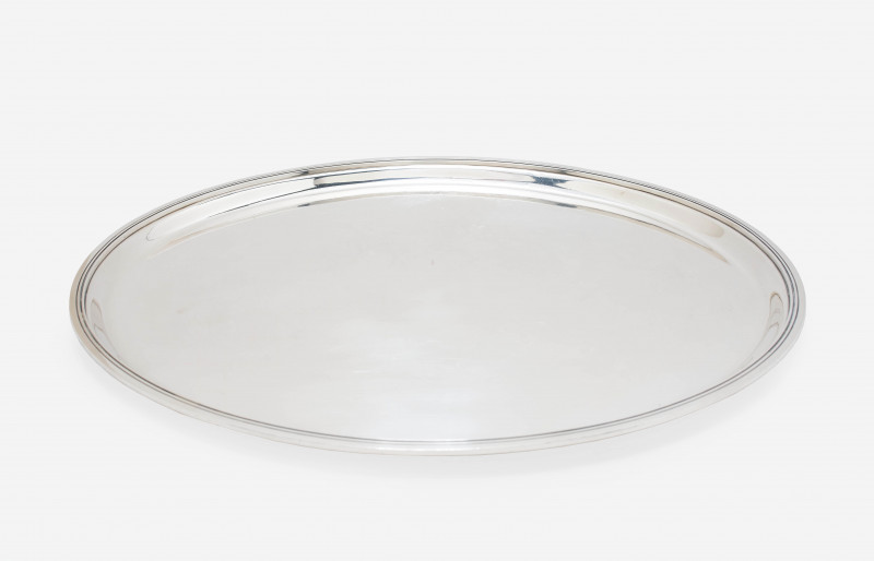 Sigvard Bernadotte and Harald Nielsen for Georg Jensen Silversmithy - Sterling Silver Coffee Service with Oval Tray