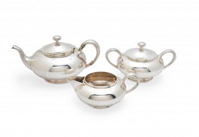 Image for Lot Barbour Silver Company - Three Piece Tea set