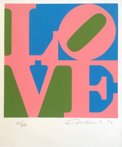 Image for Lot Robert Indiana - The Book of Love (pink)