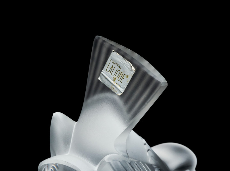 Lalique Crystal - Bull, Bird and Fish Three (3) Sculptures
