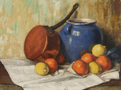 Image for Lot Unknown Artist - Untitled (Still life with oranges and lemons)