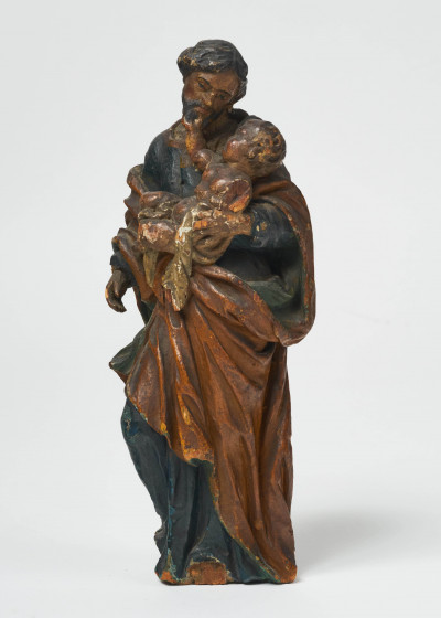 Image for Lot Artist Unknown - Nativity Figurine (Joseph and Christ)