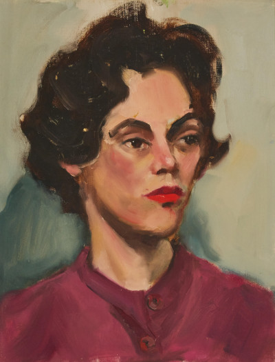 Image for Lot Unknown Artist - Untitled (Woman with red lips)