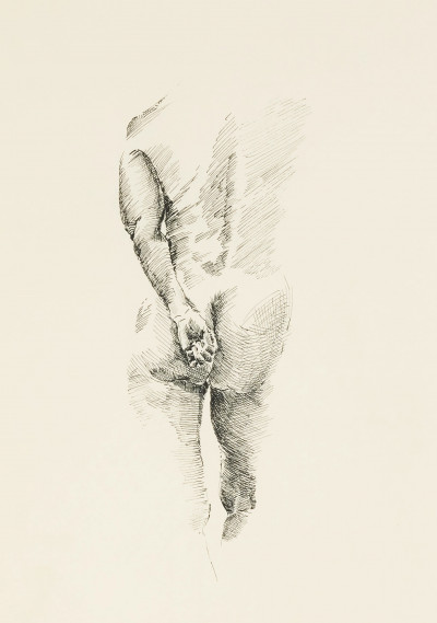 Unknown Artist - Untitled (Nude Figure)