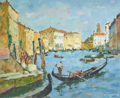 Image for Lot Alfred Chagniot - Venice Gondola