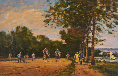 Image for Lot John Horwood - Riders by the River Thames
