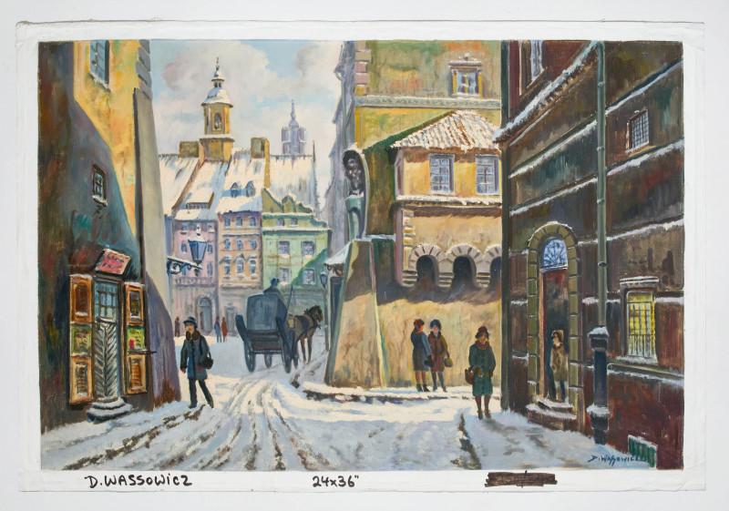 Darius Wasowicz - Untitled (Winter street scene)