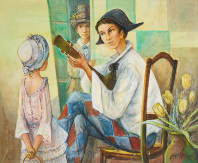 Image for Lot Jacques Lalande - Musician With Children