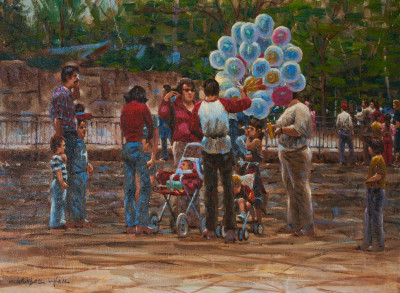 Image for Lot Wendell Hall - Blue Balloons