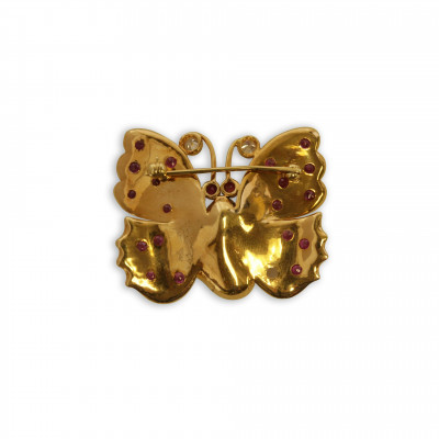 18K Butterfly Pin