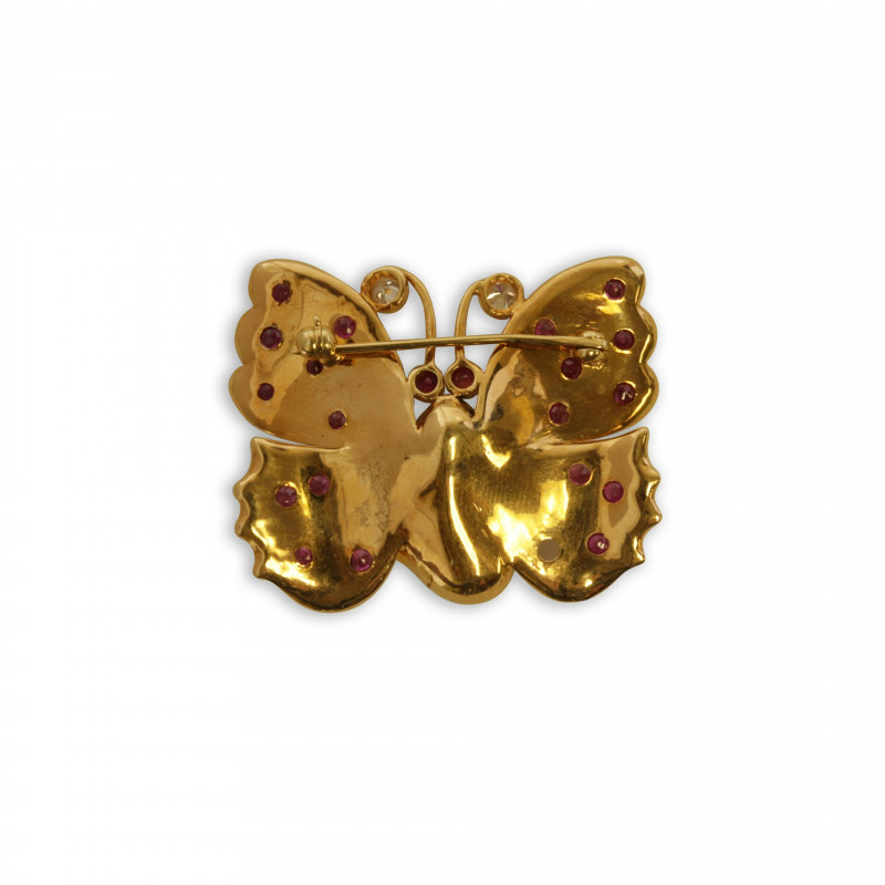 18K Butterfly Pin