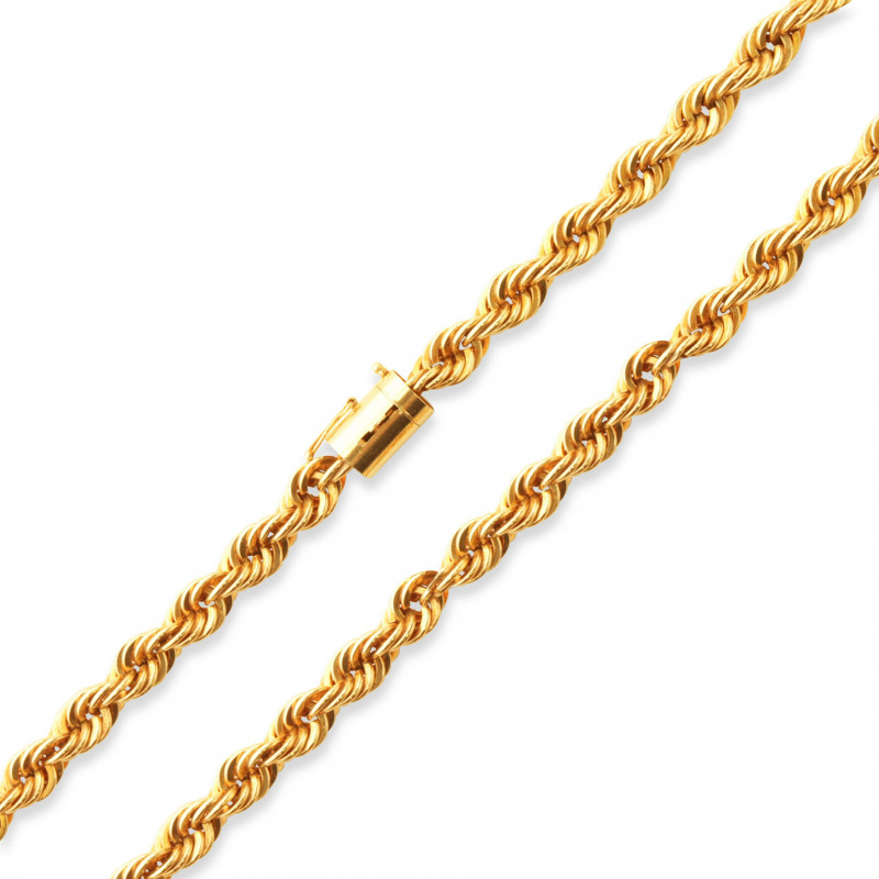 14K Gold Rope Twist Chain